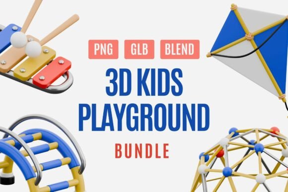 3D Playground and Toy Illustration Set: A Practical Guide for Designers and Educators