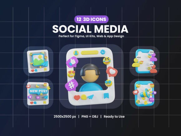 3D Social Media Icons: Elevating Your Digital Branding Strategy