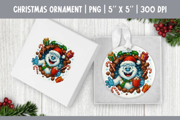 3D Yeti Wall Ornament Design