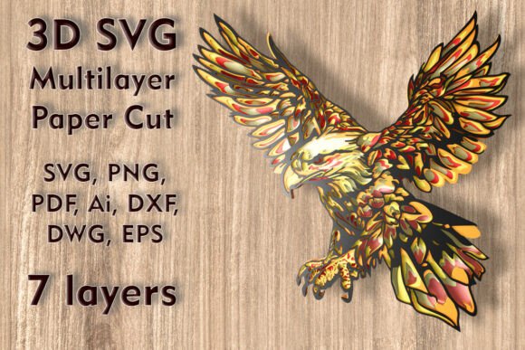 Crafting Depth: A Practical Guide to Eagle 3D SVG Multilayer Paper Cut Files for Wall Art
