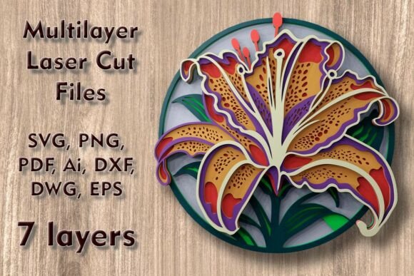 Crafting Depth with Lily Multilayer Laser Cut Files