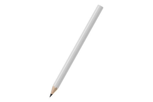 Elevating Visual Identity with a Pencil Mockup: Realistic White Wooden Graphite Design