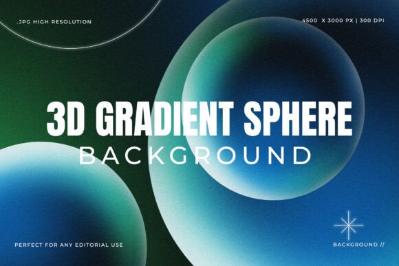 Elevating Visual Impact with 3D Gradient Sphere Backgrounds