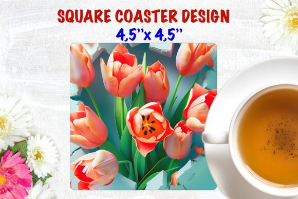 Floral Square Coaster Sublimation Tulip: A Practical Guide for Creators