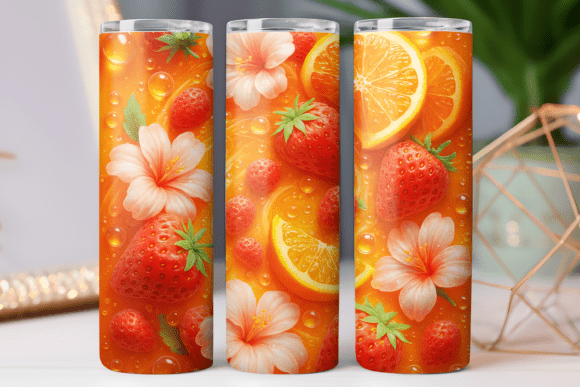 Fruit Print 3d Tumbler Wrap Art Design: A Practical Guide to Sublimation Workflow