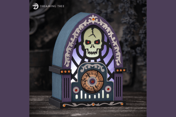 Haunted Radio SVG: Craft a Spooky 3D Centerpiece