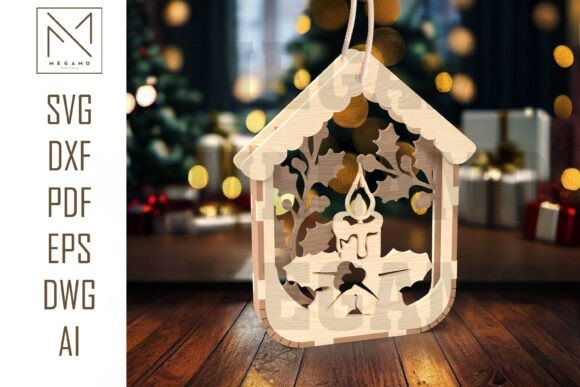 Holly Candle Ornament SVG: A Guide to Creating Layered 3D Holiday Decor