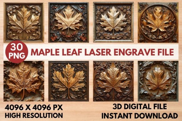 Maple Leaf Laser Engrave File: Elevating Precision in Modern Digital Craftsmanship