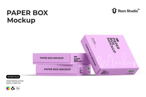 Mastering Brand Presentation with the Flat Square Gift Box Mockup
