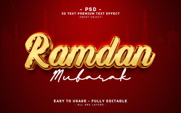 Mastering the 3D Text Effect for Ramadan Mubarak: A Guide to Professional Digital Design