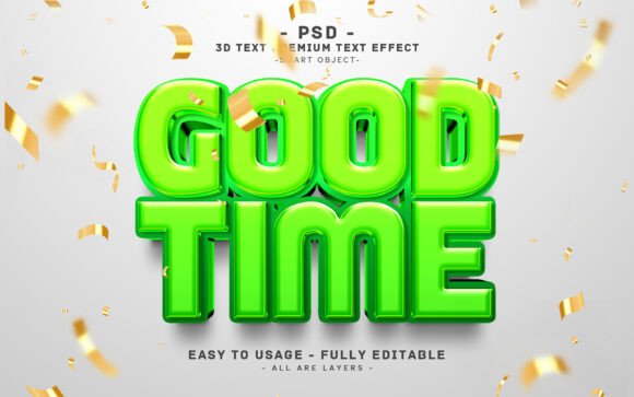 Mastering the Editable 3D Text Effect Good Time for Professional Design Results