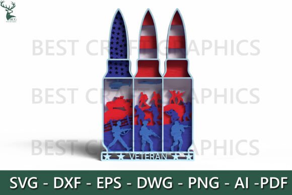 Mastering the Veteran Bullet Layered Laser Cut for Patriotic DΓ©cor