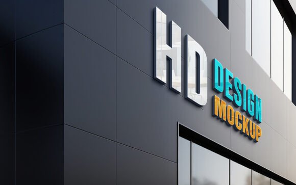 Mastering Visual Impact with a Building Facade Sign Mockup