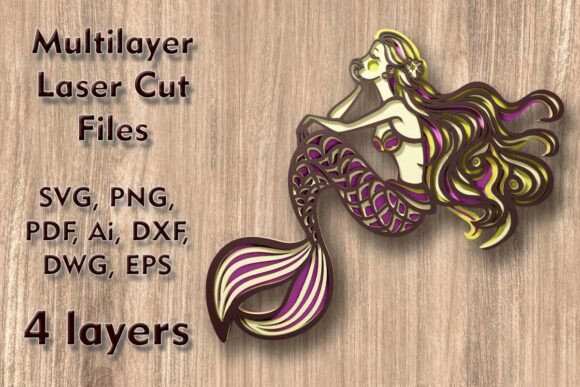 Mermaid Multilayer Laser Cut Files: A Practical Guide to 3D Wall Decor Production