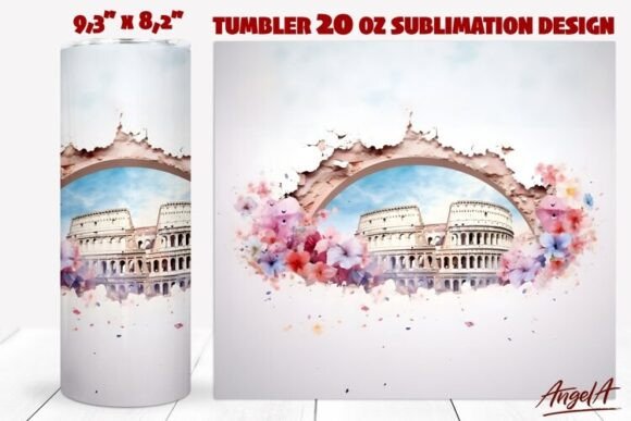 Travel Tumbler Wrap: Colosseum Italy