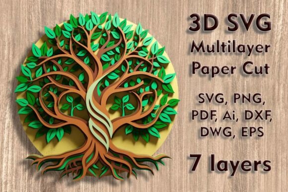 Tree of Life 3D SVG Multilayer Cut Files: A Guide for Crafters