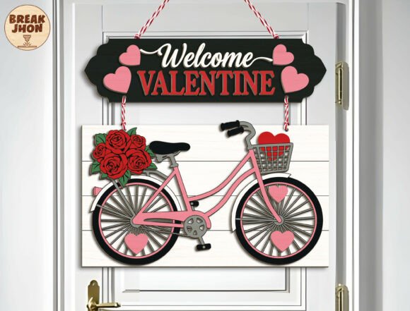 Welcome Valentine Bicycle Sign SVG: A Vintage-Inspired Guide to Seasonal Decor